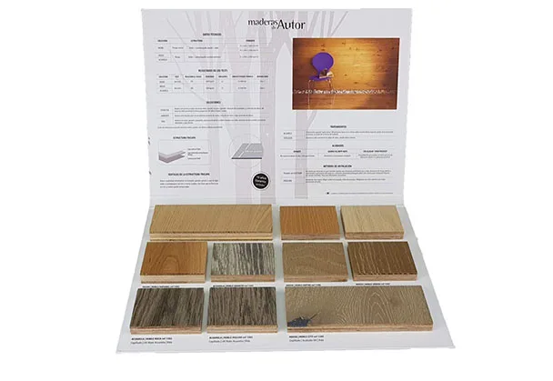 Custom sample presentation folder