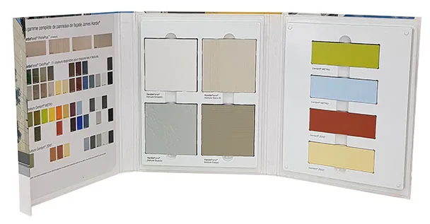 Folder with moulded tray for samples