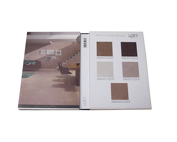 Porcelain sample presentation folder