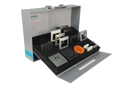 Sample presentation case for electronics samples