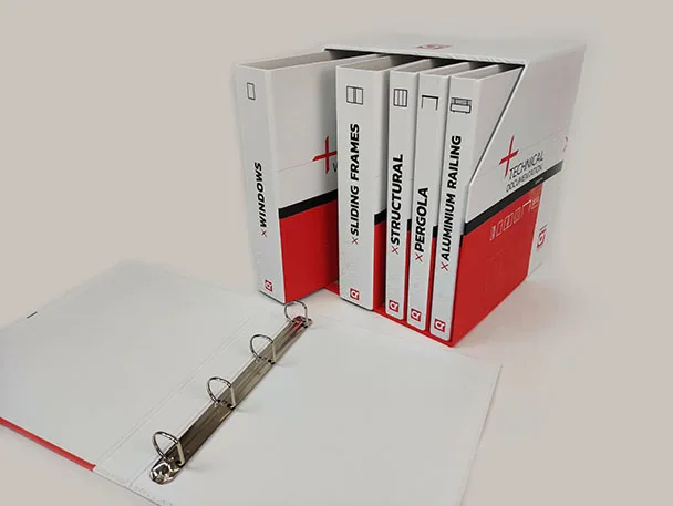 Sample case pack for file folders